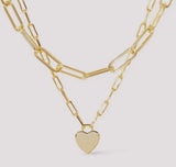 Layered Heart Necklace