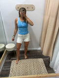 White Comfort Stretch Shorts