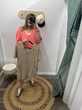 Taupe: Cool It Romper