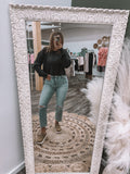 Waffle Cropped Long Sleeve