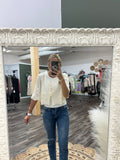 Floral Front Tie Blouse