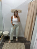 Pistachio Barrel Denim