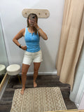 White Comfort Stretch Shorts