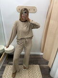 Brushed Stripe Jersey Set