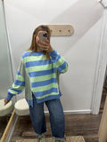 Mixed Print Pullover