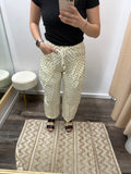 Polka Dot Linen Pants
