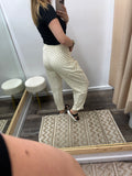 Polka Dot Linen Pants