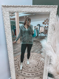 Oversized Mineral-Washed Zip Hoodie