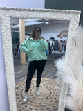 Seafoam: Snap Sherpa Jacket