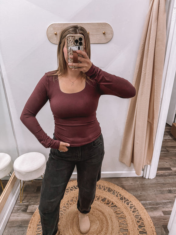 Deep Purple: Butter Square Neck