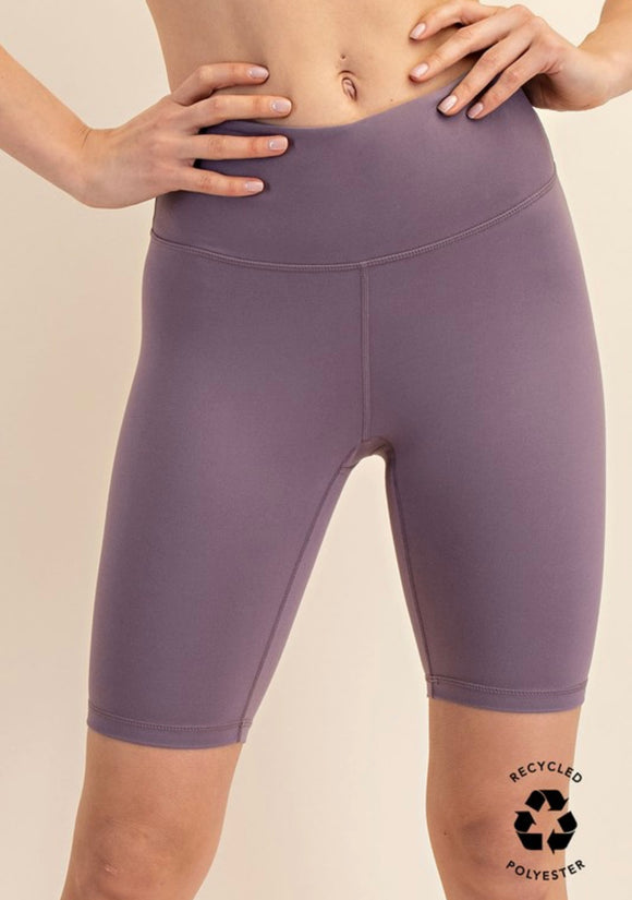 Frosted Purple: Butter Biker Shorts