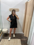 Textured Quarter Zip Dress