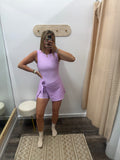 Purple Gingham: Tie Dress