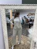 Oatmeal: Linen Drawstring Pants