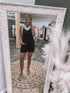 Black: Relaxed Romper