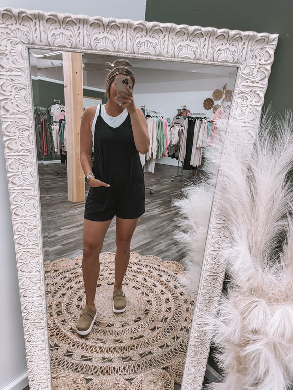 Black: Relaxed Romper
