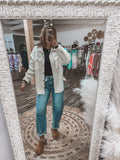 cream: Emily button down