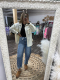 cream: Emily button down