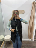 Long Vest - Black