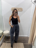 Crochet Patch Barrel Pant