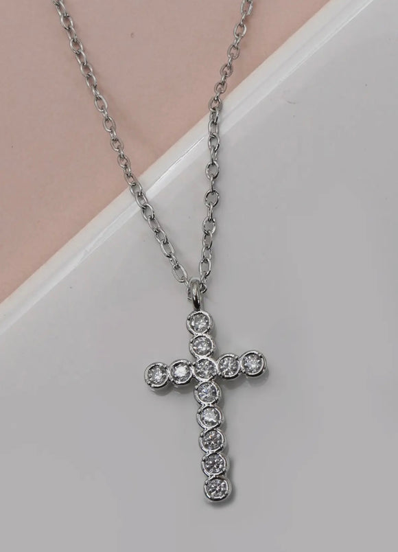 Silver: Cross Necklace