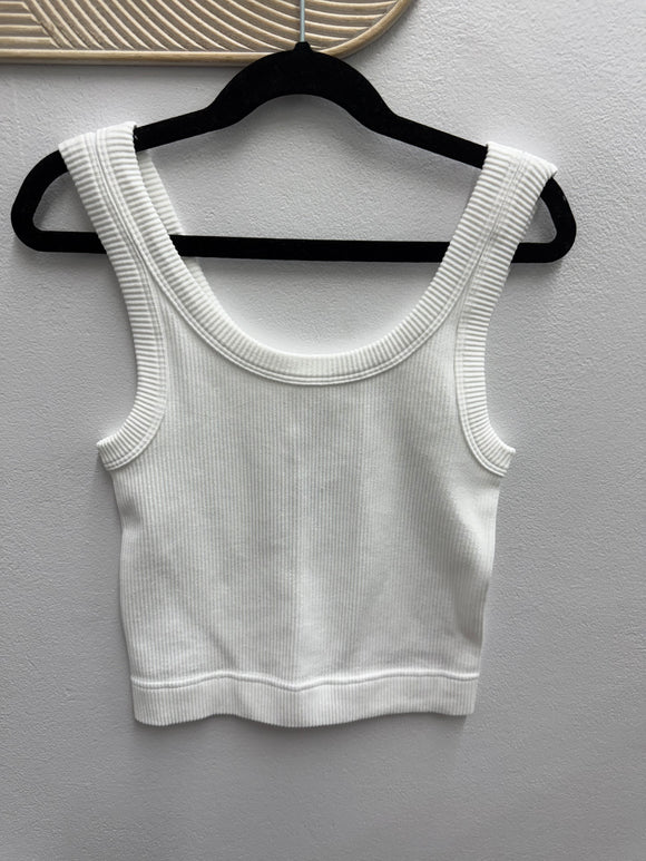 Roam Free White Tank