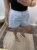 Blue Striped Boxer Shorts