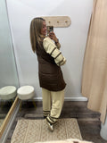 Long Vest - Chocolate Brown