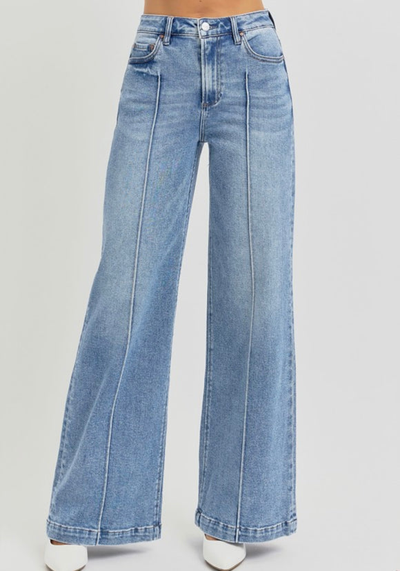 Risen: Wide Pintuck Denim