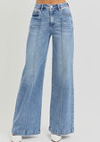 Risen: Wide Pintuck Denim