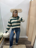 Striped Drop Shoulder Sweater