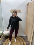 Courtney: Waffle Knit Henley