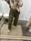 Polka Dot Barrel Pants