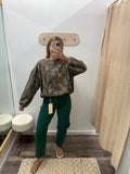Camo Cloud Fleece Crew