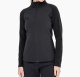 Black: Hybrid Fleece Jacket