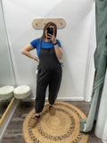 Black: Cinch and Slouchy Overalls