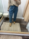 Cozy Seam Joggers - Blue
