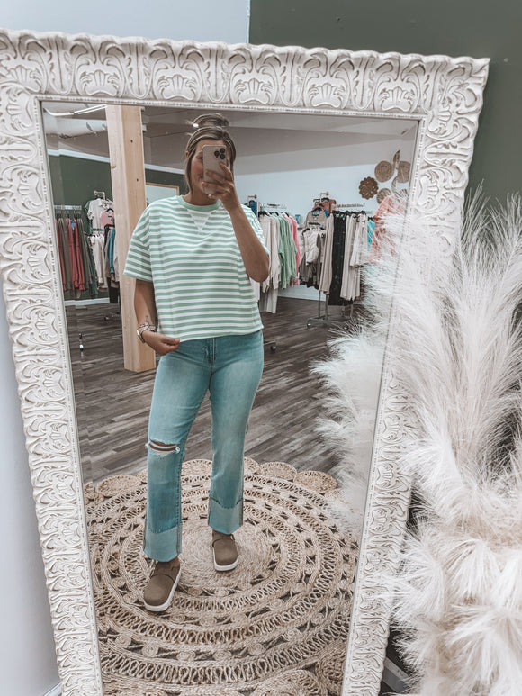 Mint: Boxy Terry Top