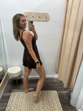 Chocolate Flowy Romper