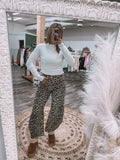 Leopard Barrel Jeans