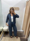 Crinkle Button Down