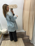 Long Denim Button Down
