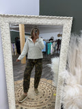 Grey Quilted Pullover
