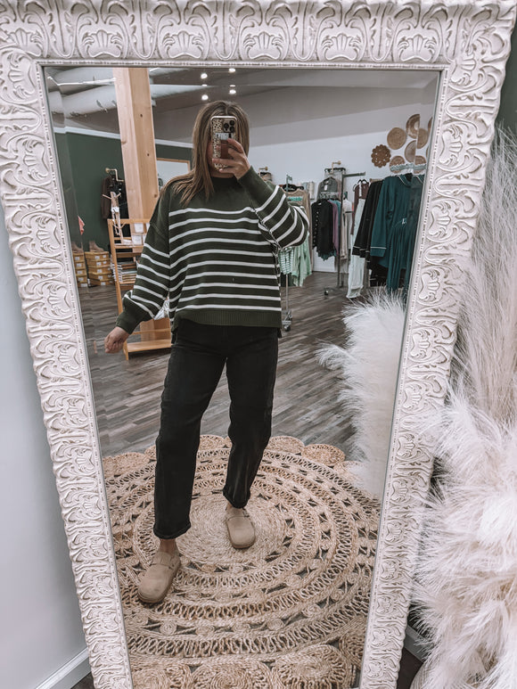 Olive: Striped Sweater