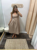 Gingham Midi Dress