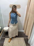 Sleeveless Denim Vest