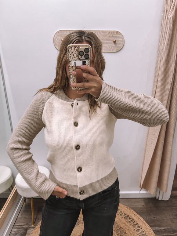 Stella Button Sweater