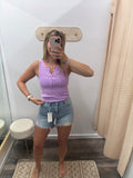 Comfort Stretch Distressed Shorts