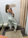 Pistachio Barrel Denim