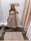 Gingham Midi Dress